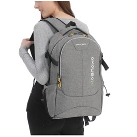 OMOUBOI Travel Laptop Backpack Lightweight 15.6" Reflective Business Daypack Water Resistant College School Computer Bag (Gray)…