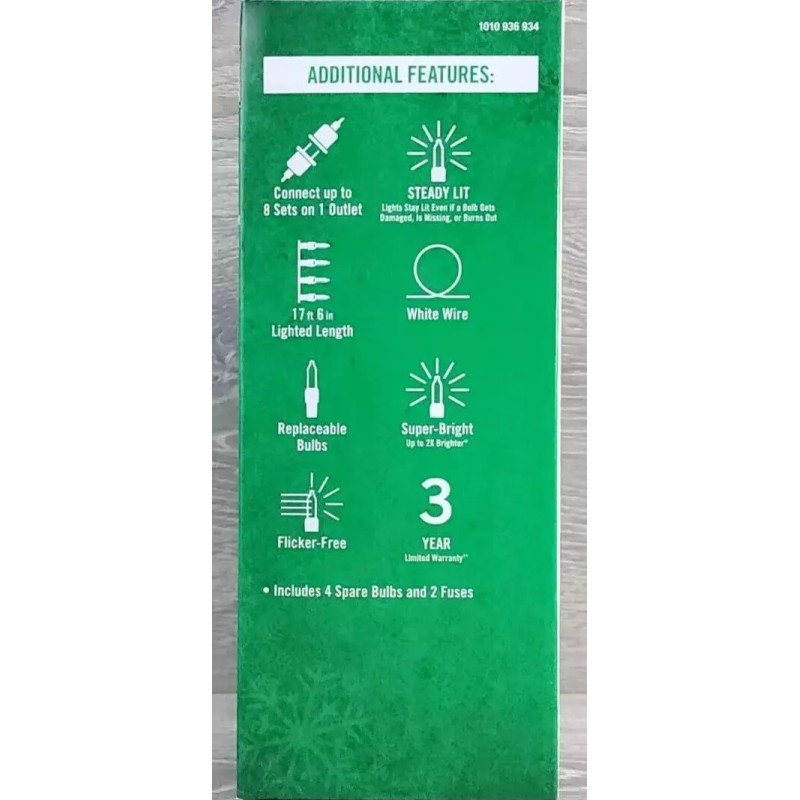 Home Accents Holiday 200 Ct Cool White Steady Lit Mini