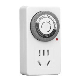 Mechanical Timer Outlet 24 Hours Timing Switch Socket Auto Shut Off PC  AC