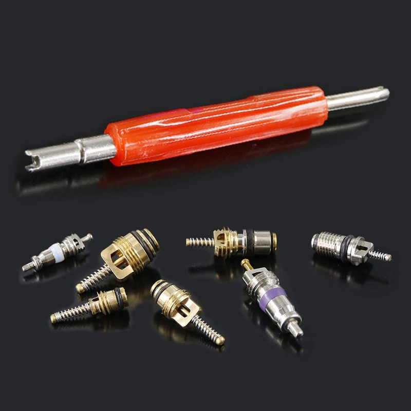 Glarks 40Pcs Car Air Conditioner Valve Core Schrader Valve Cores