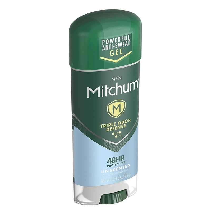 Mitchum Anti-Perspirant & Deodorant, Clear Gel, Unscented, 3.4 oz (96