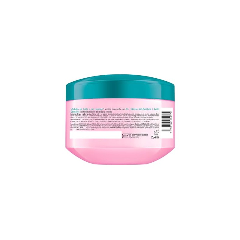 L'Oréal Paris Mascarilla Capilar Elvive Glycolic Cristal con Glicina Anti