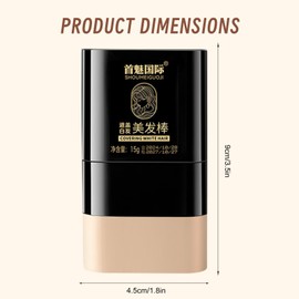 2-in-1 Instant Hair Dye Pen, Hair Dye Comb, Grey Hair Cover Women, Temporary Root Colour Hair Dye Brush, Grey Hair Cover for Men and Women (Dark Brown)