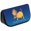 Mr. & Mrs. Panda Cosmetic Bag Zodiac Sign Lion, blue,