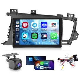 Car Radio for Kia Optima K5 2010 2012 2013, Android 15 Car Stereo Wireless Carplay, Roinvou 9 inch Touch Screen for Optima Bluetooth Radio Upgrade with Android Auto GPS 2G RAM 64G ROM