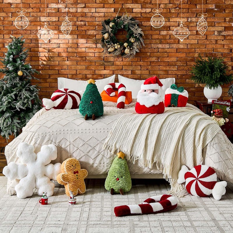 Uvvyui Christmas Tree Pillows Christmas Pillows Tree Shaped Throw Pillows