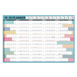 Wall Planner 2025 2026 - Academic Year Wall Planner from August 2025 to July 2026, A1 Size, Family Calendar, Morandi's Color, 850 x 580 mm
