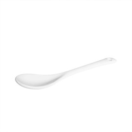 Albedel 6 pcs Porcelain Egg Spoons Ceramic Spoons 5 inch Coffee Dessert Yogurt Tea milky tea