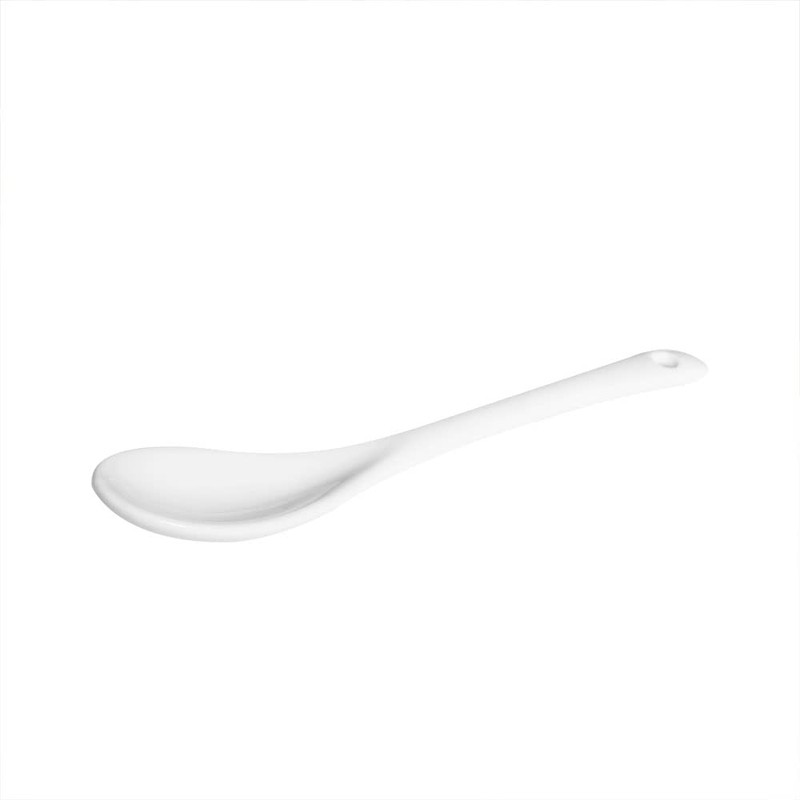 Albedel 6 pcs Porcelain Egg Spoons Ceramic Spoons 5 inch