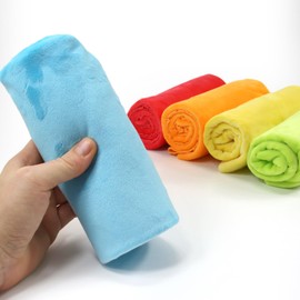 kullaloo Plush Fabric | Precut Fabric Bundle: 5 Pieces Solid Minky Fabric for Sewing | 19.5x29.5 Each | for Plushies, Baby Blankets, Pillows, Dog Beds, Apparel | Rainbow Colors Minky Fabric Pack