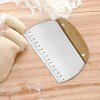 TINMIX Dough Scraper, Stainless Steel Dough Pastry Scraper Cutter Chopper