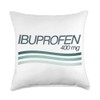 Ibuprofen 400 mg Throw Pillow