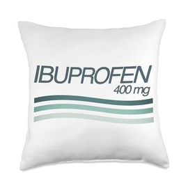 Ibuprofen 400 mg Throw Pillow