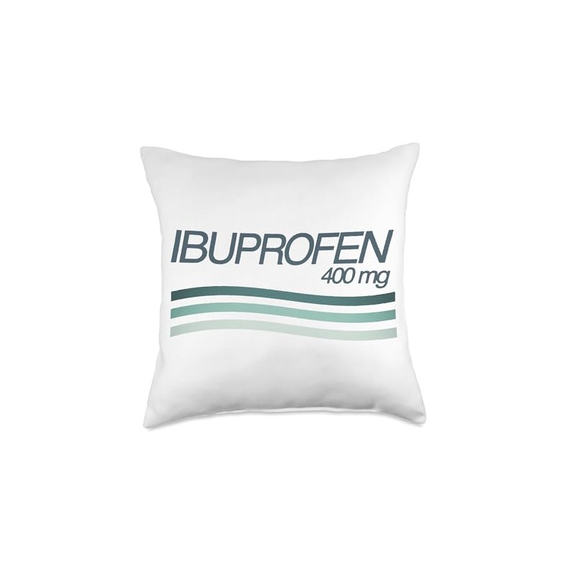 Ibuprofen 400 mg Throw Pillow