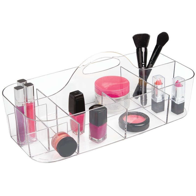 iDesign Clarity Cosmetic Organizer Tote for Vanity Cabinet to Hold