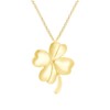AFFY Four Leaf Clover Pendant Necklace in 14k Yellow Gold