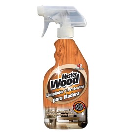 MASTER WOOD, BULL MASTER - 650 ml. Limpiador y Protector para Madera. Limpia, Acondiciona y Protege en un solo paso. Envase con Atomizador para aplicación rápida y efectiva.