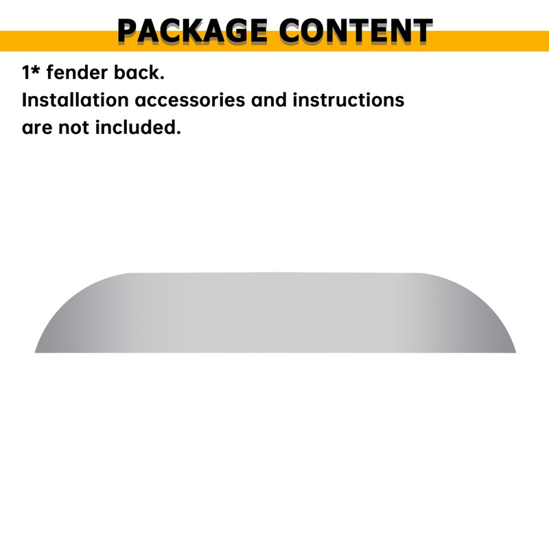 KUAFU Round Fender Back Compatible with 9 x 72 &