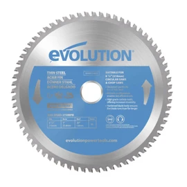Evolution Power Tools T210TCT-68CS cirkelzaagblad (TCT-zaagblad) for het zagen van dun staal - metaalzaagblad with uiteinde van carbide, 210 mm