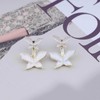 Cimenexe Bohemian Enamel Butterfly Jacket Earrings Gold Butterfly Earrings White