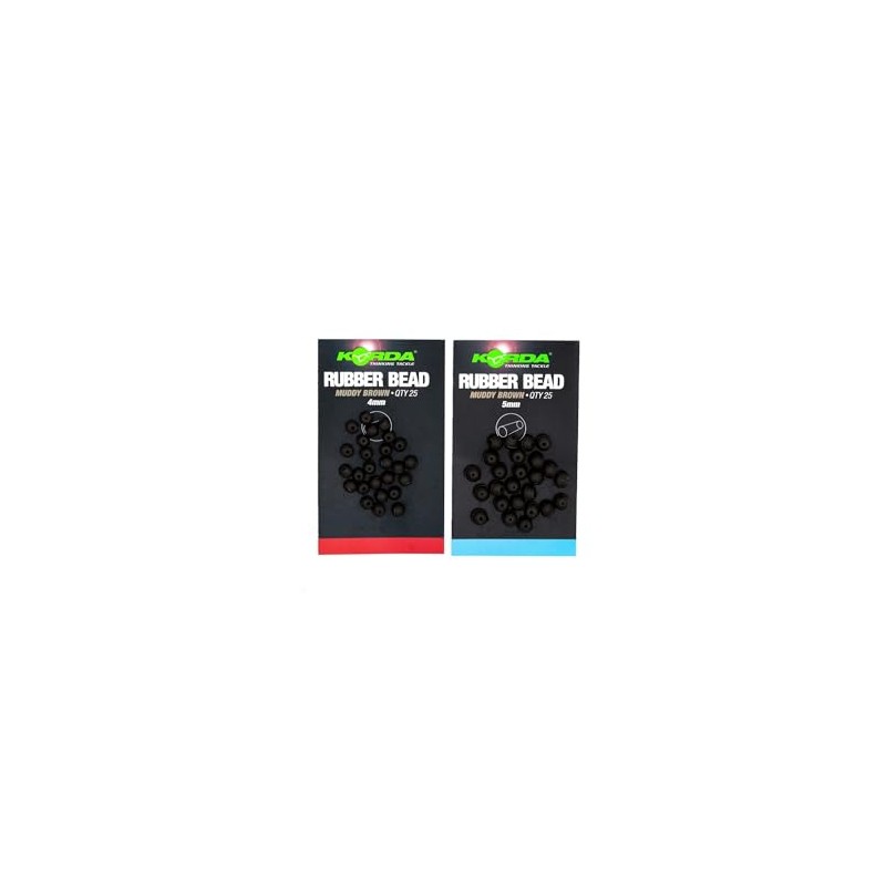 Korda Rubber Bead Muddy Brown 5mm Qty 25 (k5rbb)