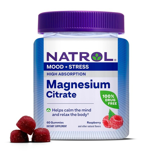Natrol Magnesium Citrate, High Absorption Magnesium Supplement for Mood and