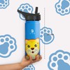Botella de Agua para Niños Resistente con Popote y Asa,