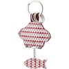 [Noah family] cat hand Key Ring J715 - red -