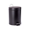 MSV Stainless Steel Pedal Bin, Black, 5 Litre