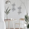 ZEXUIRU 2 Set Bling Metal Wall Art Jeweled crystal Hang