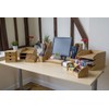 OSCO Bamboo Organiser | 6 Compartments | Office Tidy |
