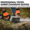 Vgo... 1 Pair Chainsaw Gloves, 12-Layer Chainsaw Protection, Safety Leather