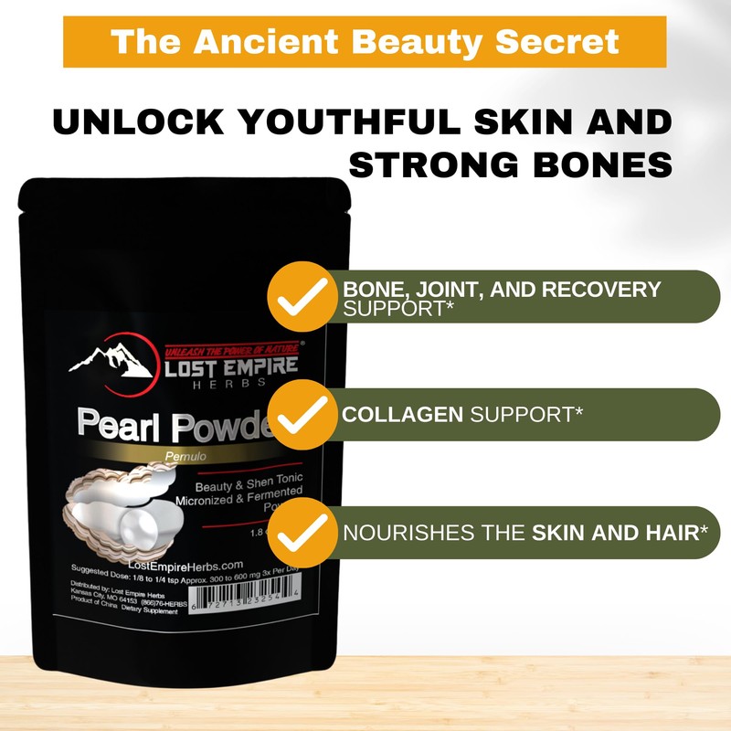 Lost Empire Herbs Pearl Powder Micronized & Fermented – Supplement