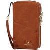 NQQNQQ US-B Passport Wallet, RFID Blocking Passport Holder Large Capacity,