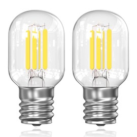 LED Microwave Light Bulbs Range Hood 40W Equivalent E17 Appliance Bulb Compatible with Whirlpool Maytag GE Kenmore 8206232A 5000k Daylight 4W 300LM CRI90 (Pack of 2)