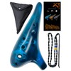 Perdin Ocarina Alto c Beginner Set, Okariina Pottery, Fingering Table