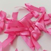 Micomon 50pcs 1-1/2" Mini Hot Pink Satin Ribbon Bows Without