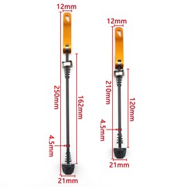 Rowiz Quick Release Bicycle Hub Front & Rear Bicycle Axle Hollow Shaft Fit for Road Bike, Mountain Bike, MTB, BMX, 2 Pairs (Gold)