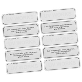 ULTECHNOVO Uv Intensity Testing Card Set 10 Pack Sun Protection Test for Skin Care Portable Uv Rays Detection Device