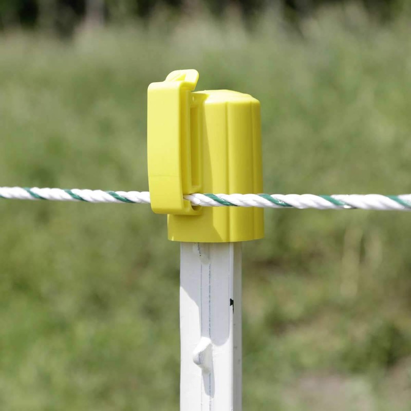 Agrarzone 10 x Head Insulator for T-Posts Yellow - Robust