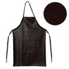 Durable Leather Aprons Waterproof Oilproof Aprons with Polyester Base Cloth