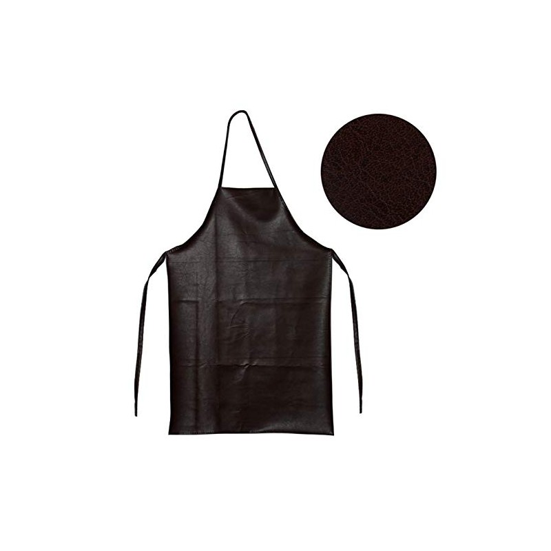 Durable Leather Aprons Waterproof Oilproof Aprons with Polyester Base Cloth