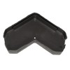 2 x Slate Grey Enviro Tile Ridge Gable End Cap