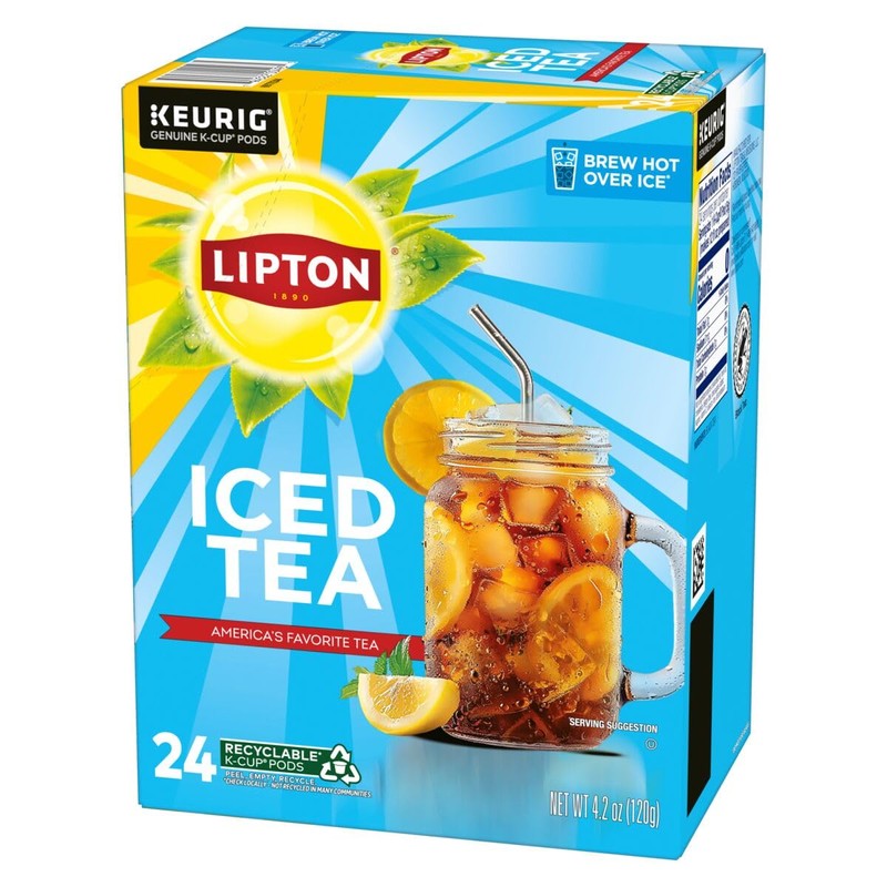 Lipton Iced Tea K-Cup Pods, Sweet Tea & Unsweetened Tea