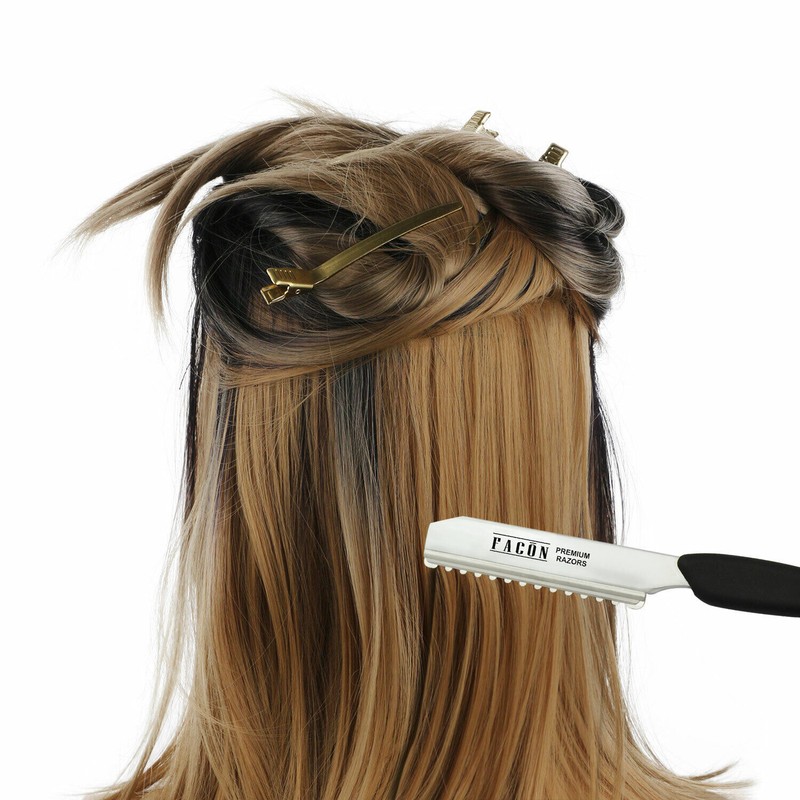 FACON 10 BLADES + PROFESSIONAL HAIR STYLING THINNING TEXURIZING CUTTING