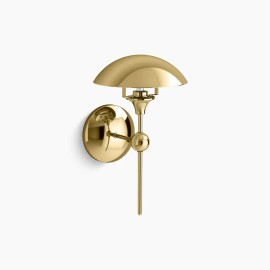 Kohler Vorleigh 1-Light Polished Brass Wall Sconce 27944-SC01-2PL