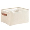 Mangata Fabric Storage Boxes,Collapsible Storage Basket for Books, Baby Toys,