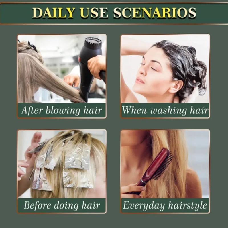 3 Unidades De Óleo De Cabelo Ginger King Nutre Os