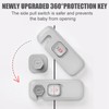 5 Pack Child Proof Refrigerator Lock, QYESWHSR Fridge Locks for