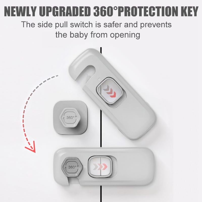 5 Pack Child Proof Refrigerator Lock, QYESWHSR Fridge Locks for